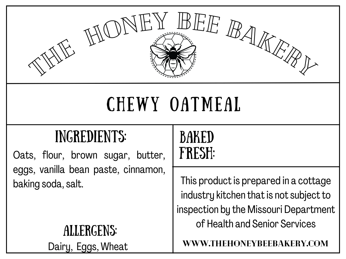 Chewy Oatmeal Cookie