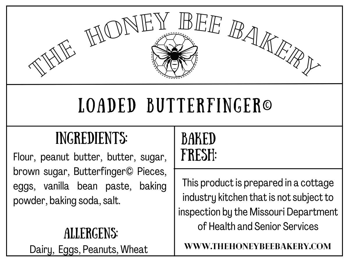 Loaded Butterfinger Cookie