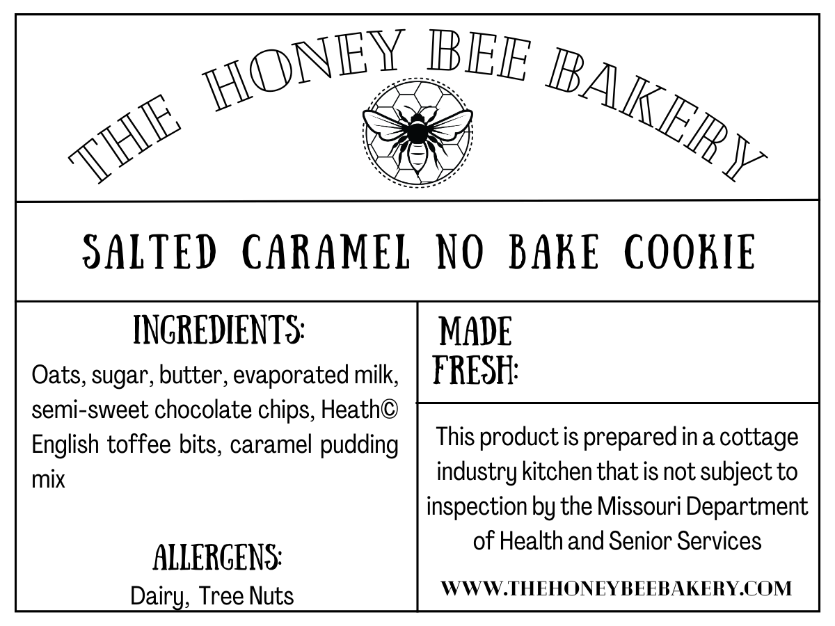Salted Caramel No Bake Cookie