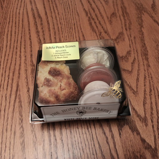 White Peach Scones